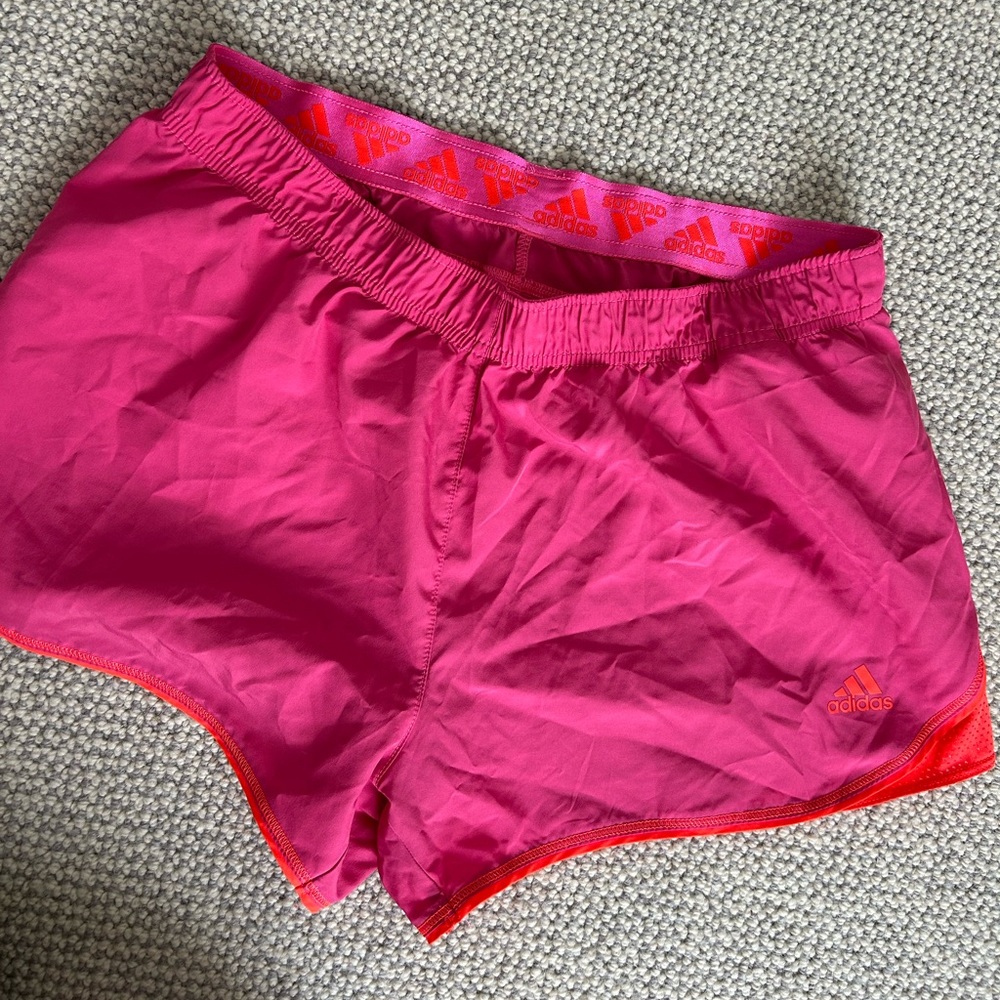 Adidas Women's Vibrant Pink Athletic Shorts